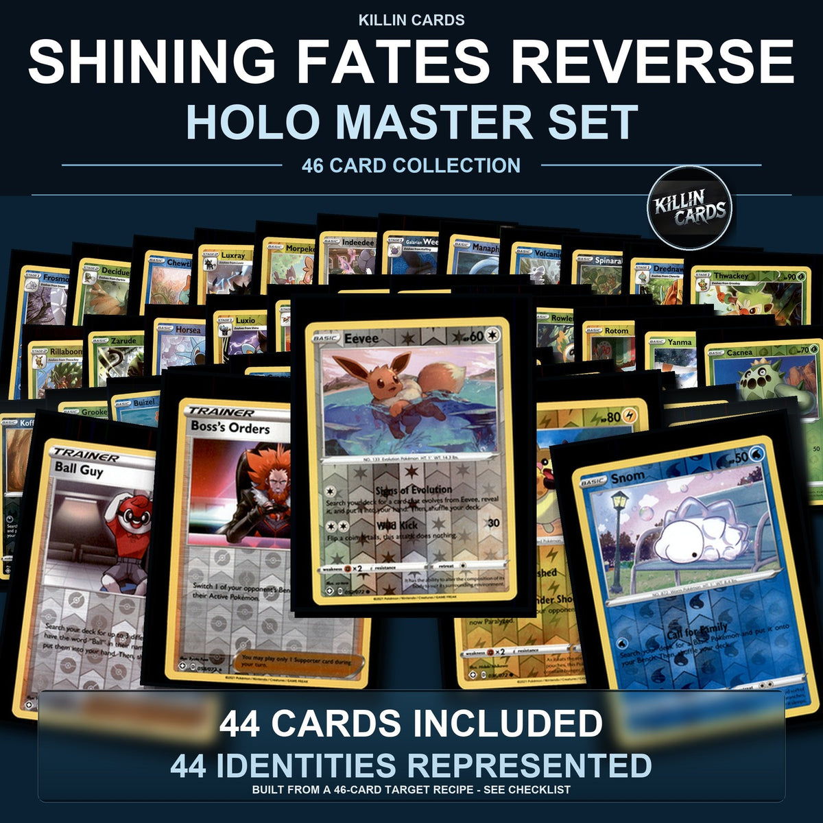 Pokemon TCG Shining Fates Reverse Holo Master Set 44 Reverse Holo Card