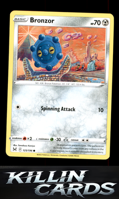 Bronzor 125/196 Pokemon Common SWSH11: Lost Origin Card LP