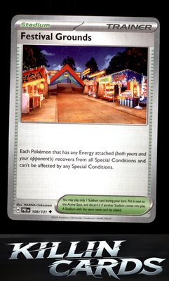Festival Grounds 108/131 Pokemon Uncommon SV: Prismatic Evolutions Card NM