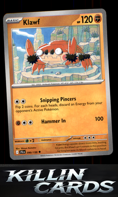 Klawf 090/159 Pokemon Uncommon SV09: Journey Together Card NM