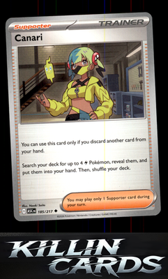 Canari - 185/217 185/217 Pokemon Uncommon ME: Ascended Heroes Card NM