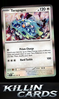 Terapagos 161/191 Pokemon Rare SV08: Surging Sparks Card NM