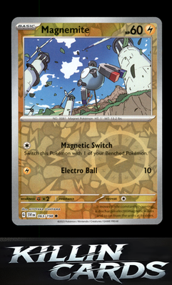 Reverse Holofoil Magnemite 063/198 Pokemon Common SV01: Scarlet & Violet Base Se