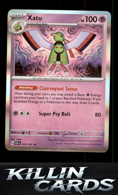 Xatu - 026/091 026/091 Pokemon Rare SV: Paldean Fates Card NM