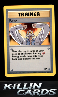 Fervor 124/132 Pokemon Common Gym Challenge Card LP