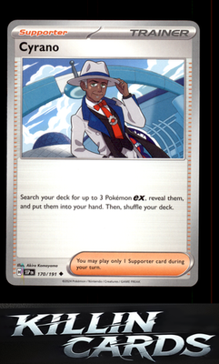 Cyrano - 170/191 170/191 Pokemon Uncommon SV08: Surging Sparks Card NM