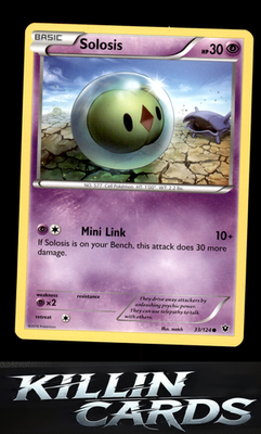 Solosis 33/124 Pokemon Common XY - Fates Collide Card LP