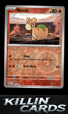 Reverse Holofoil Numel 011/091 Pokemon Common SV: Paldean Fates Card NM