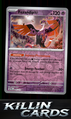 Reverse Holofoil Fezandipiti 045/131 Pokemon Rare SV: Prismatic Evolutions Card