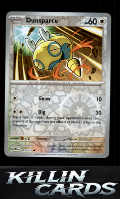 Reverse Holofoil Dunsparce 079/131 Pokemon Common SV: Prismatic Evolutions Card