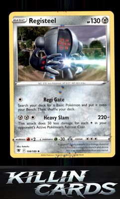 Registeel 108/189 Pokemon Rare SWSH10: Astral Radiance Card NM
