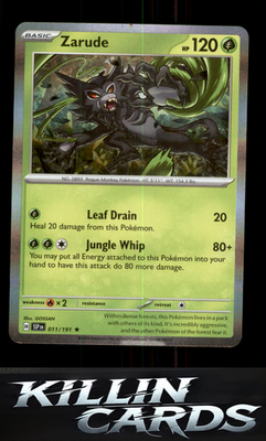 Zarude 011/191 Pokemon Rare SV08: Surging Sparks Card NM