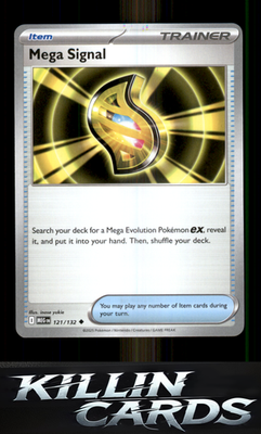 Mega Signal - 121/132 121/132 Pokemon Uncommon ME01: Mega Evolution Card NM
