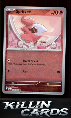 Reverse Holofoil Spritzee 035/088 Pokemon Common ME03: Perfect Order Card NM