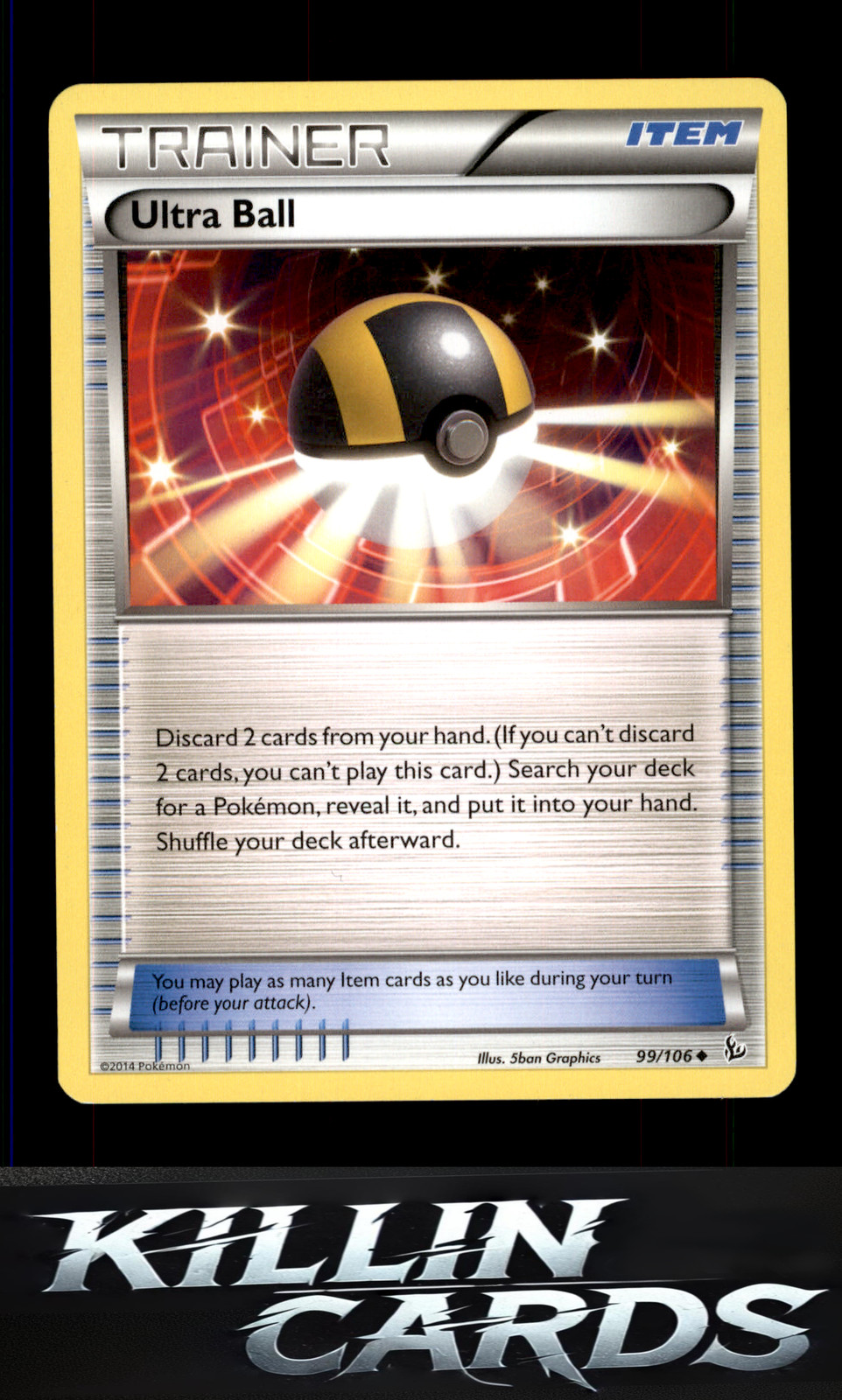 Ultra Ball 99/106 Pokemon Uncommon XY - Flashfire Card LP