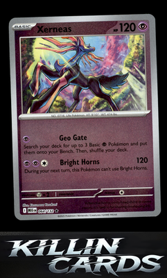 Reverse Holofoil Xerneas 064/132 Pokemon Rare ME01: Mega Evolution Card NM