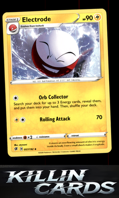 Electrode 057/192 Pokemon Uncommon SWSH02: Rebel Clash Card NM