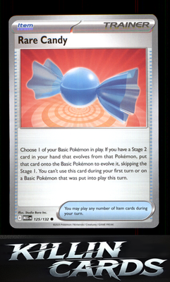Rare Candy - 125/132 125/132 Pokemon Common ME01: Mega Evolution Card NM