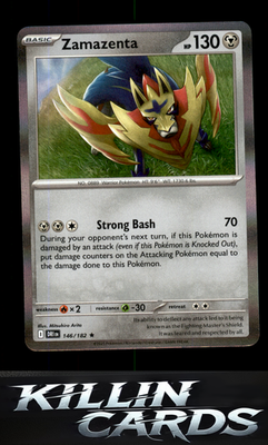 Zamazenta - 146/182 146/182 Pokemon Rare SV10: Destined Rivals Card NM