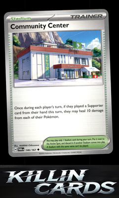 Community Center 146/167 Pokemon Uncommon SV06: Twilight Masquerade Card NM