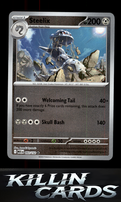 Reverse Holofoil Steelix - 093/132 093/132 Pokemon Rare ME01: Mega Evolution Car