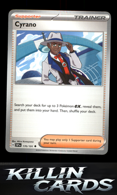 Cyrano - 170/191 170/191 Pokemon Uncommon SV08: Surging Sparks Card NM