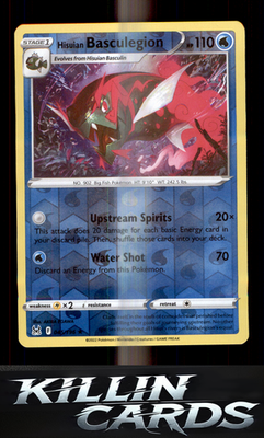 Reverse Holofoil Hisuian Basculegion 045/196 Pokemon Holo Rare SWSH11: Lost Orig