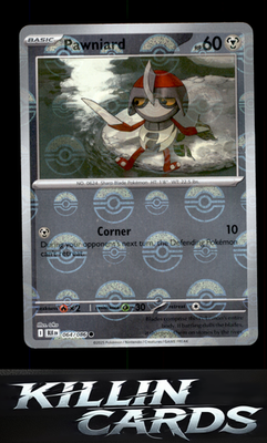 Reverse Holofoil Pawniard 064/086 Pokemon Common SV: Black Bolt Card NM