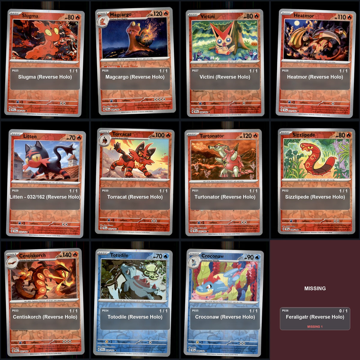 Pokemon TCG SV05: Temporal Forces Reverse Holo Master Set 120 Reverse Holo Card