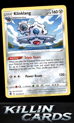 Klinklang 125/195 Pokemon Rare SWSH12: Silver Tempest Card NM