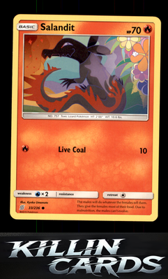 Salandit (33) 33/236 Pokemon Common SM - Unified Minds Card NM