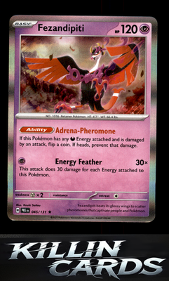 Fezandipiti 045/131 Pokemon Rare SV: Prismatic Evolutions Card NM