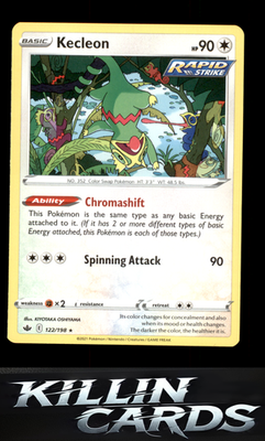 Kecleon 122/198 Pokemon Rare SWSH06: Chilling Reign Card NM