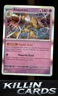 Alakazam 056/132 Pokemon Rare ME01: Mega Evolution Card NM
