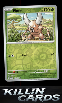 Reverse Holofoil Pinsir 003/131 Pokemon Common SV: Prismatic Evolutions Card NM