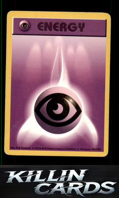 Psychic Energy 101/102 Pokemon Common Base Set (Shadowless) Card MP