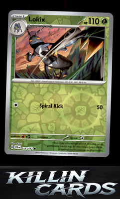 Reverse Holofoil Lokix 016/142 Pokemon Common SV07: Stellar Crown Card NM