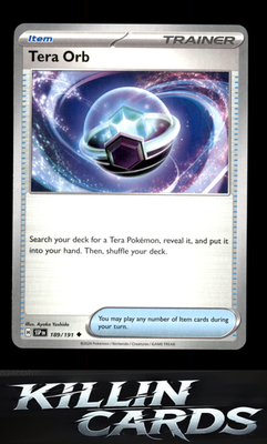 Tera Orb 189/191 Pokemon Uncommon SV08: Surging Sparks Card NM