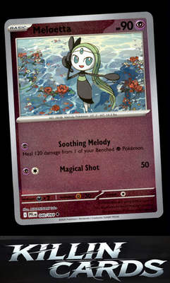 Reverse Holofoil Meloetta 040/094 Pokemon Uncommon ME02: Phantasmal Flames Card