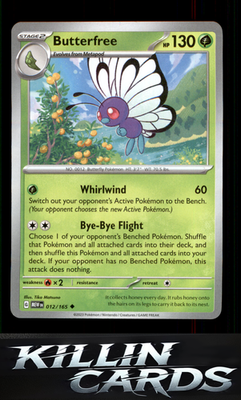 Butterfree 012/165 Pokemon Uncommon SV: Scarlet & Violet 151 Card NM