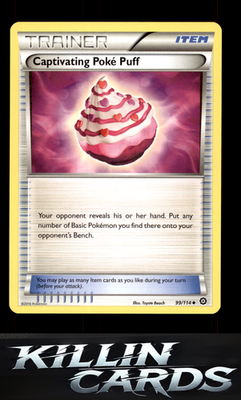 Captivating Poke Puff 99/114 Pokemon Uncommon XY - Steam Siege Card NM