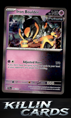 Iron Boulder 046/131 Pokemon Rare SV: Prismatic Evolutions Card NM