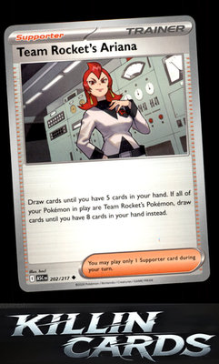 Team Rocket's Ariana 202/217 Pokemon Uncommon ME: Ascended Heroes Card NM