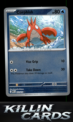 Reverse Holofoil Corphish 033/132 Pokemon Common ME01: Mega Evolution Card NM
