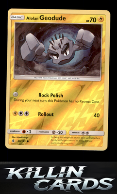 Reverse Holofoil Alolan Geodude 40/145 Pokemon Common SM - Guardians Rising Card