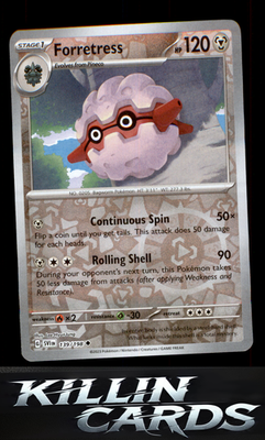 Reverse Holofoil Forretress 139/198 Pokemon Uncommon SV01: Scarlet & Violet Base