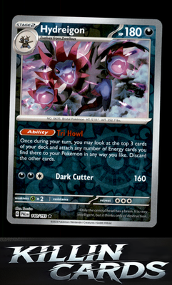 Reverse Holofoil Hydreigon 140/193 Pokemon Rare SV02: Paldea Evolved Card NM