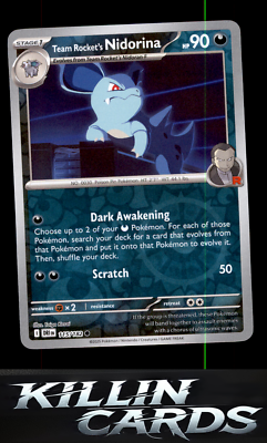 Reverse Holofoil Team Rocket's Nidorina 115/182 Common SV10: Destined Rivals NM