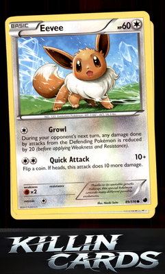 Eevee (89) 89/116 Pokemon Common Plasma Freeze Card LP