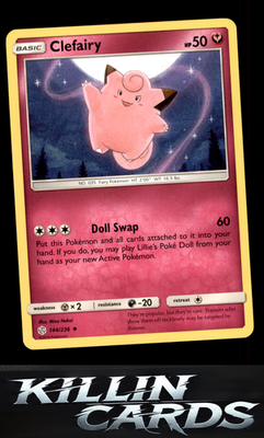 Clefairy 144/236 Pokemon Uncommon SM - Cosmic Eclipse Card NM
